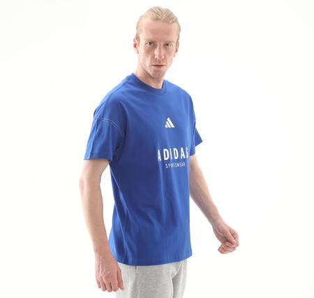 adidas M A Szn G T Erkek T-Shirt Mavi