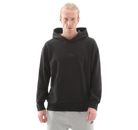 adidas M A Szn L Hd Erkek Sweatshirt Siyah