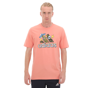 adidas M Doodle F T Erkek T-Shirt Pembe