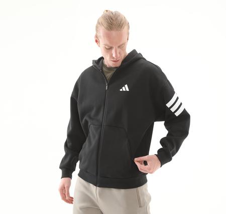 adidas M Fı 3S Fz Erkek Ceket Siyah