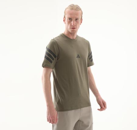 adidas M Fı 3S Reg T Erkek T-Shirt Haki