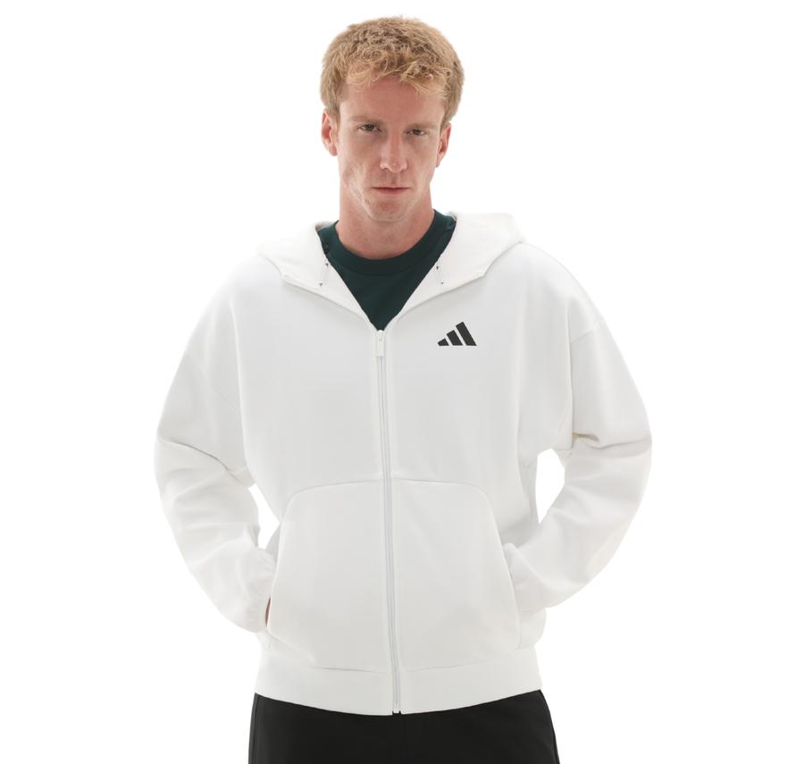 adidas M Fı Sl Fz Erkek Ceket Beyaz adidas M Fı Sl Fz Erkek Ceket Beyaz