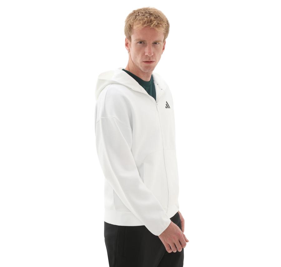 adidas M Fı Sl Fz Erkek Ceket Beyaz adidas M Fı Sl Fz Erkek Ceket Beyaz