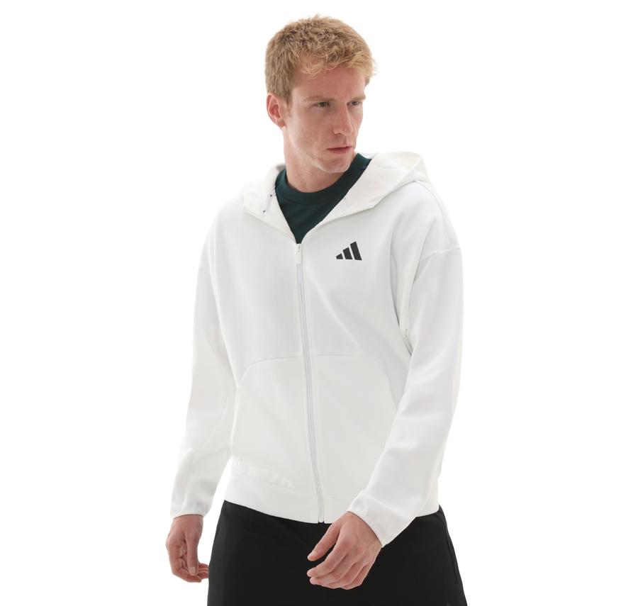 adidas M Fı Sl Fz Erkek Ceket Beyaz adidas M Fı Sl Fz Erkek Ceket Beyaz