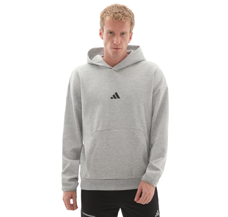 adidas M Fı Sl Hd Erkek Sweatshirt Gri adidas M Fı Sl Hd Erkek Sweatshirt Gri