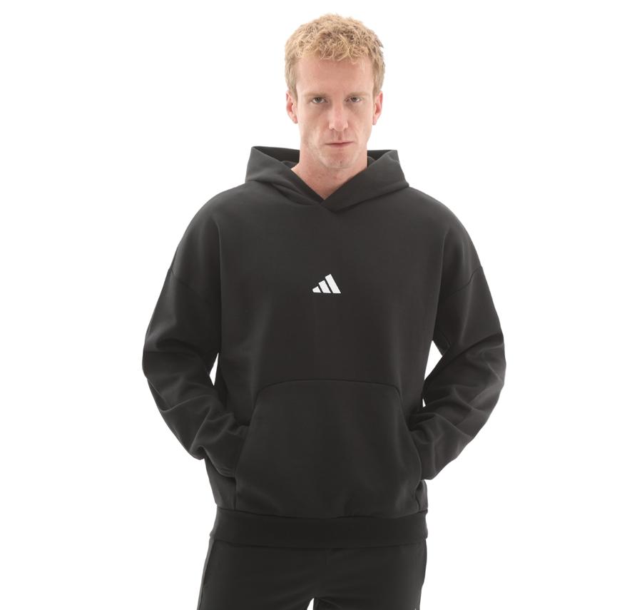 adidas M Fı Sl Hd Erkek Sweatshirt Siyah adidas M Fı Sl Hd Erkek Sweatshirt Siyah