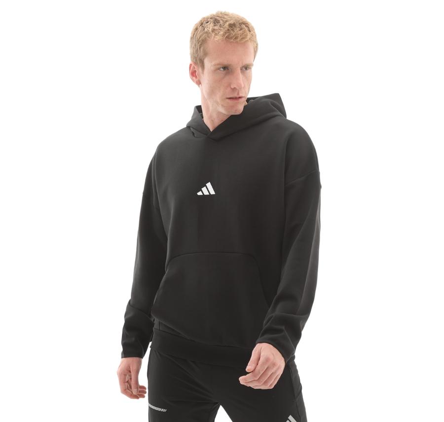 adidas M Fı Sl Hd Erkek Sweatshirt Siyah adidas M Fı Sl Hd Erkek Sweatshirt Siyah