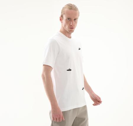 adidas M L Slıdes Tee Erkek T-Shirt Beyaz