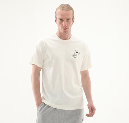 adidas M L Verb Cır T Erkek T-Shirt Beyaz