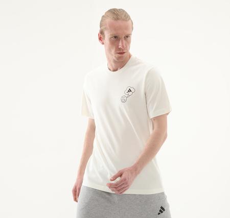 adidas M L Verb Cır T Erkek T-Shirt Beyaz