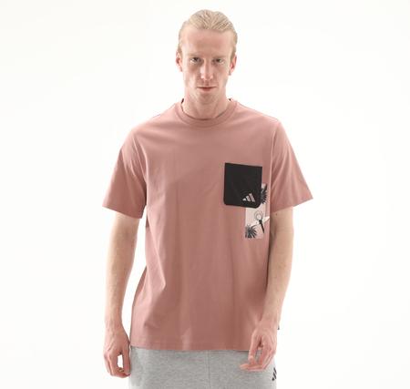 adidas M T Lens Pkt T Erkek T-Shirt Pembe