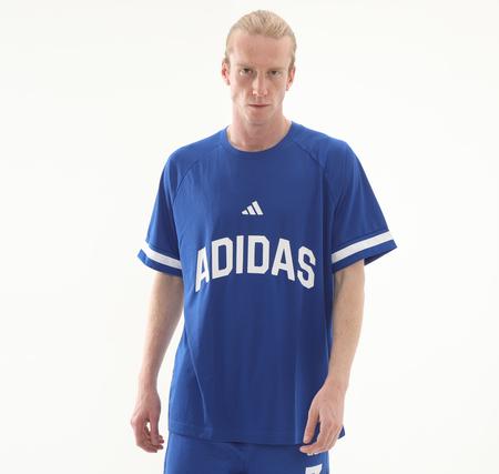 adidas M Us Sport Tee Erkek T-Shirt Mavi