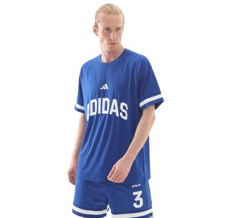 adidas M Us Sport Tee Erkek T-Shirt Mavi