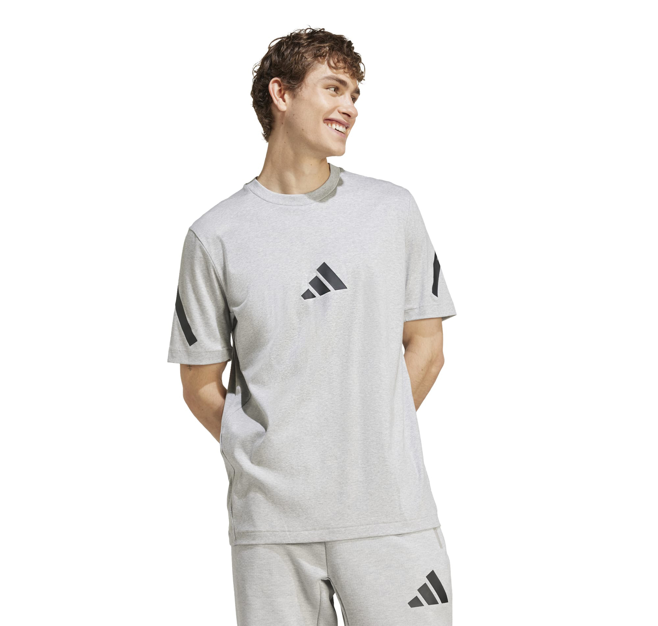 T shirt adidas gris homme online