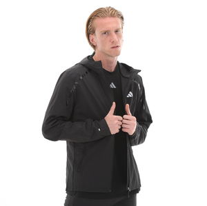 adidas Marathon Jacket Erkek Yağmurluk-Rüzgarlık Siyah