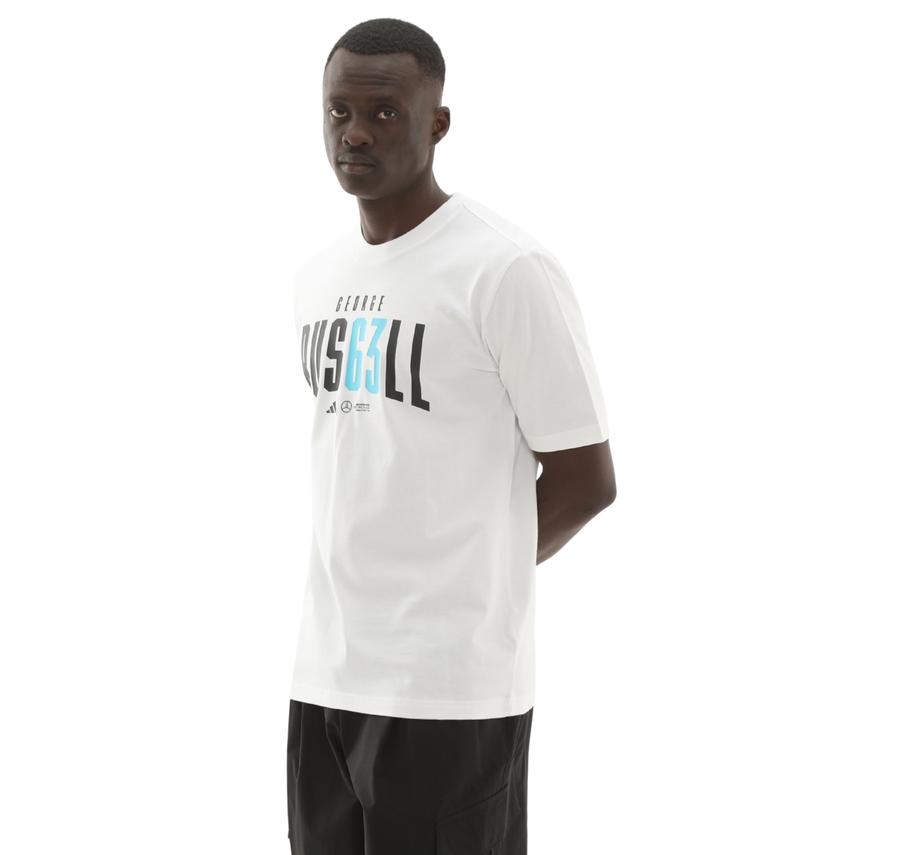 adidas Mercedes - Amg George Russell Erkek T-Shirt Beyaz adidas Mercedes - Amg George Russell Erkek T-Shirt Beyaz