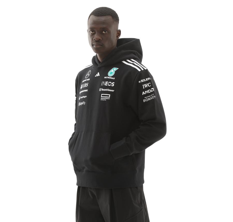 adidas Mercedes - Amg Tm Hood M Erkek Sweatshirt Siyah adidas Mercedes - Amg Tm Hood M Erkek Sweatshirt Siyah