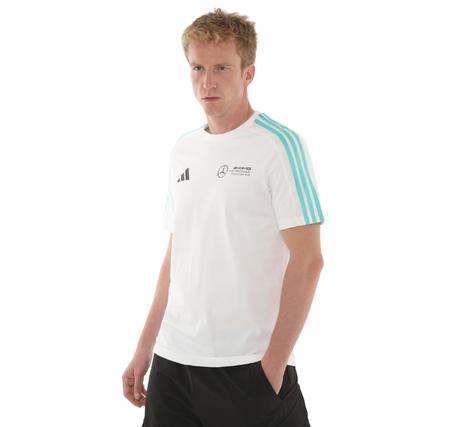 adidas Mercedes Dna Tee M Erkek T-Shirt Beyaz