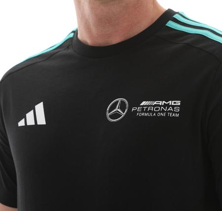 adidas Mercedes Dna Tee M Erkek T-Shirt Siyah