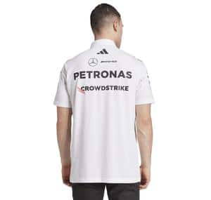 adidas Mercedes Tm Polo Wm Erkek T-Shirt Beyaz