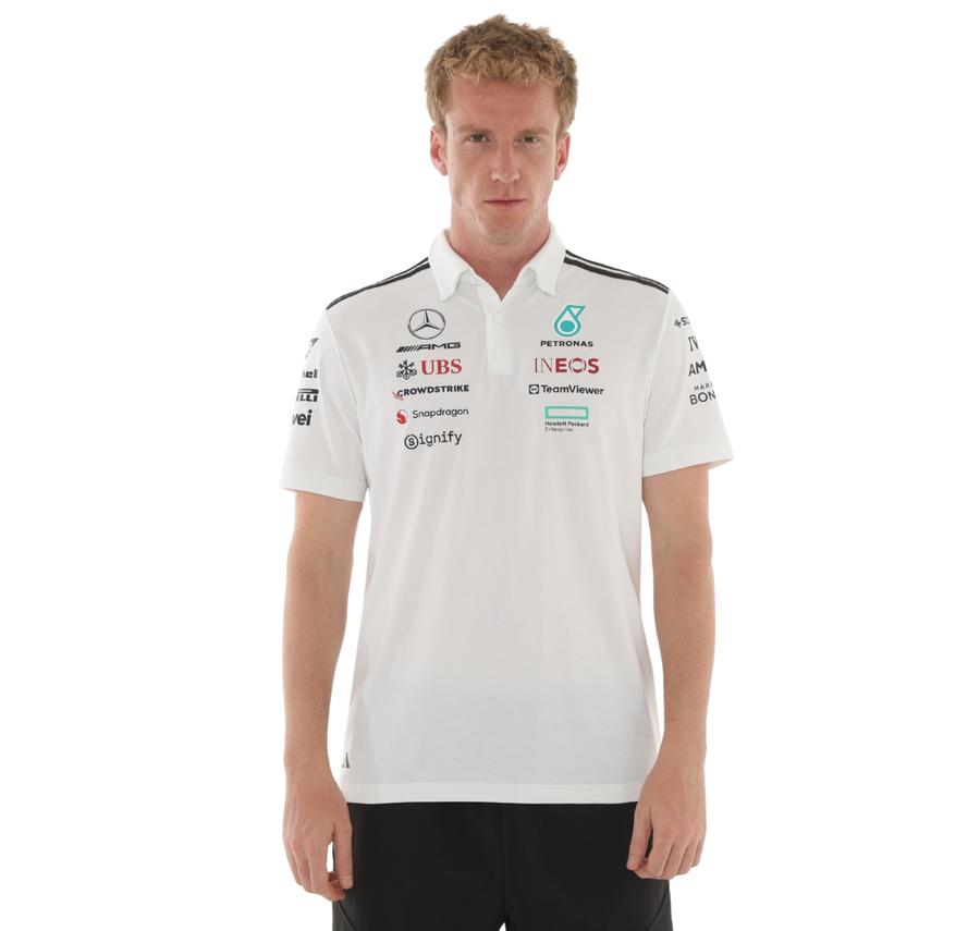 adidas Mercedes Tm Polo Wm Erkek T-Shirt Beyaz adidas Mercedes Tm Polo Wm Erkek T-Shirt Beyaz