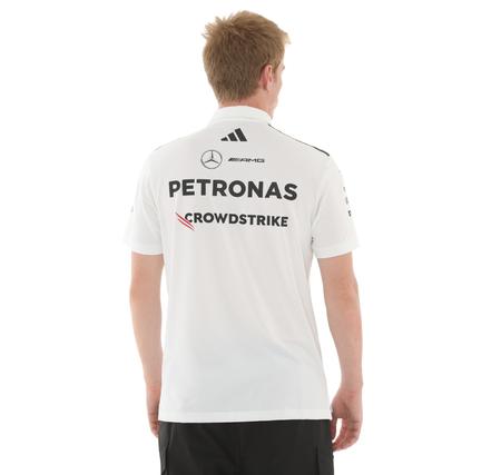 adidas Mercedes Tm Polo Wm Erkek T-Shirt Beyaz