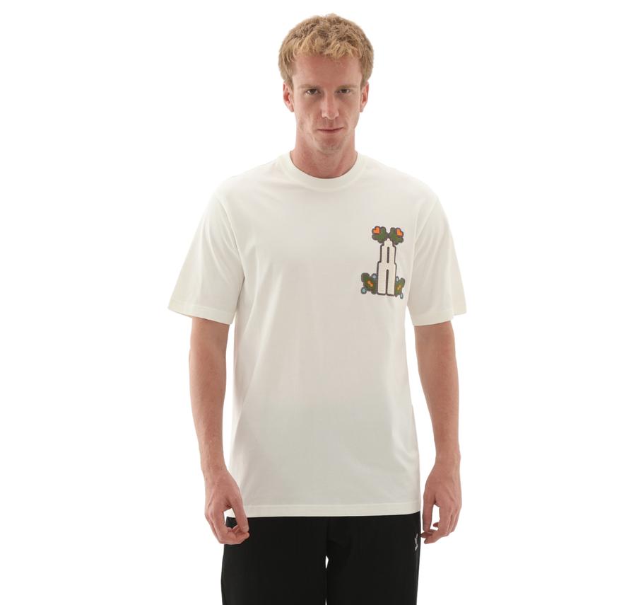 adidas Monogram Lo Tee Erkek T-Shirt Beyaz adidas Monogram Lo Tee Erkek T-Shirt Beyaz