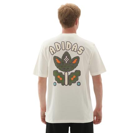adidas Monogram Lo Tee Erkek T-Shirt Beyaz