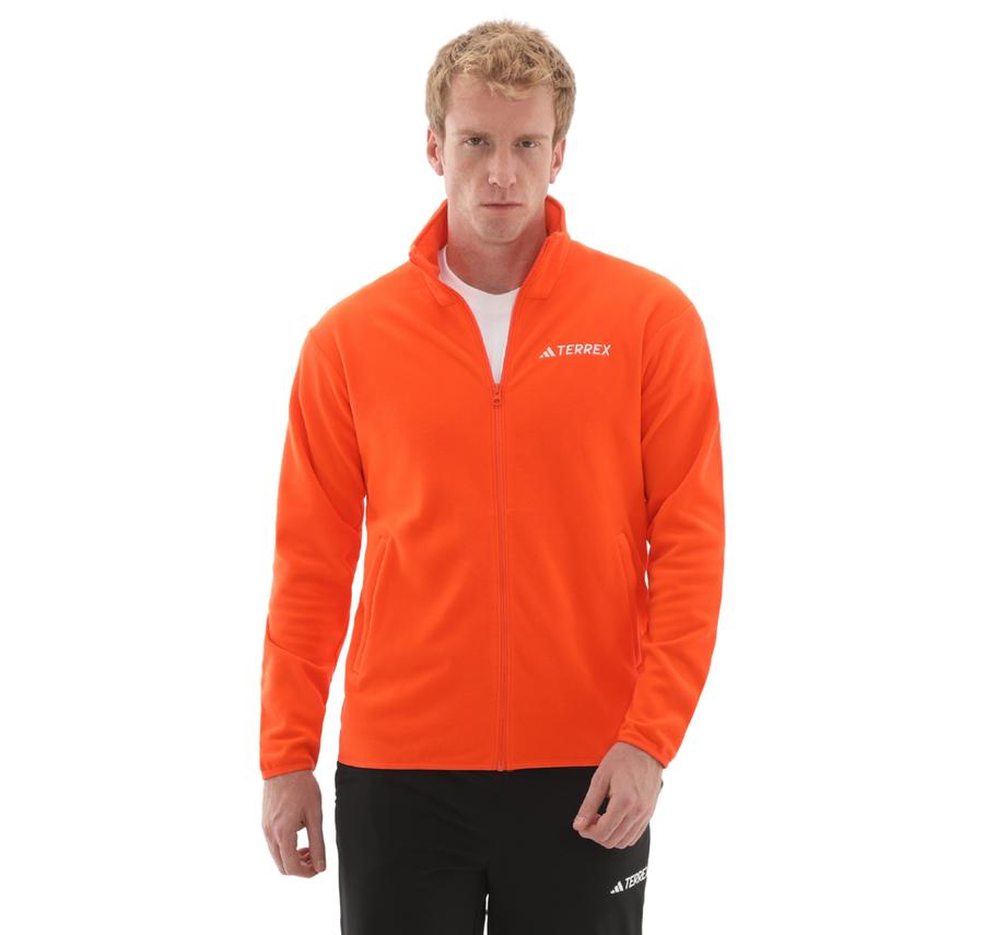 adidas Mt Ess Fz Fl Erkek Ceket Turuncu adidas Mt Ess Fz Fl Erkek Ceket Turuncu