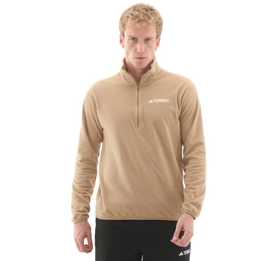 adidas Mt Ess Hz Fl Erkek Sweatshirt Kahve adidas Mt Ess Hz Fl Erkek Sweatshirt Kahve