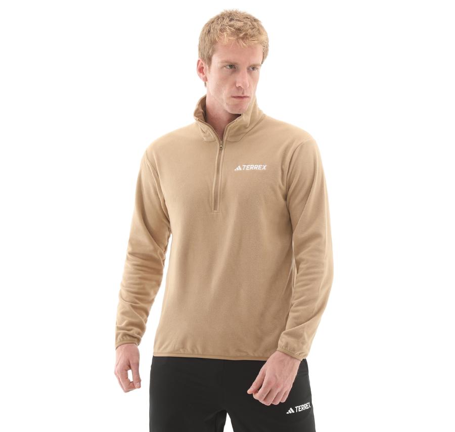 adidas Mt Ess Hz Fl Erkek Sweatshirt Kahve adidas Mt Ess Hz Fl Erkek Sweatshirt Kahve