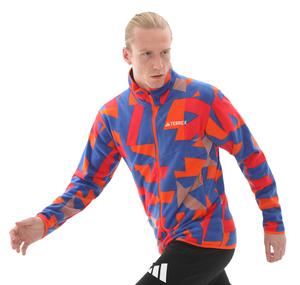 adidas Mt Terrex Aop Fz Fl Erkek Ceket Mavi