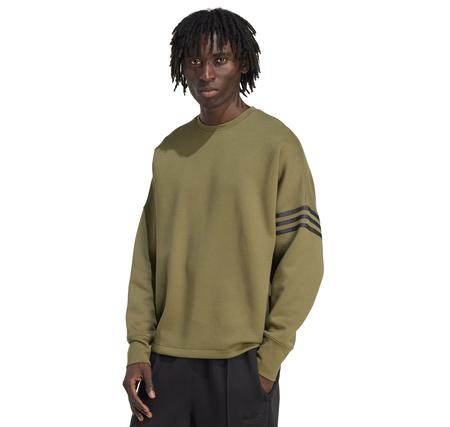 adidas Nc Ls Os Crew Erkek Sweatshirt Haki
