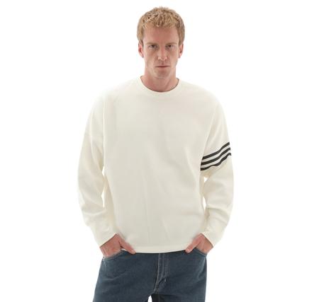 adidas Nc Ls Os Crew Erkek Sweatshirt Mor adidas Nc Ls Os Crew Erkek Sweatshirt Mor