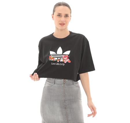 adidas Nelson T-Shirt Kadın T-Shirt Siyah