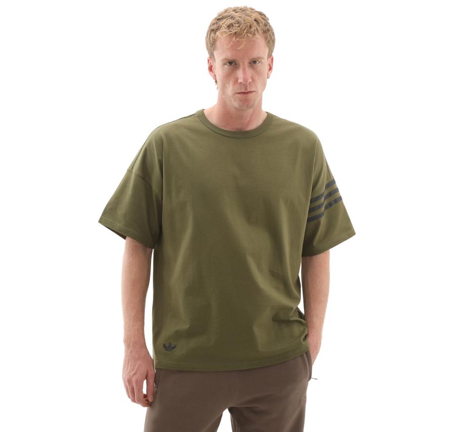 adidas Neu C Tee Erkek T-Shirt Yeşil adidas Neu C Tee Erkek T-Shirt Yeşil