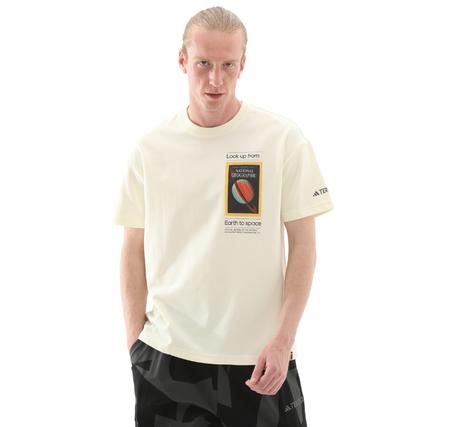 adidas Ng U Ar F Gfx T Erkek T-Shirt Beyaz