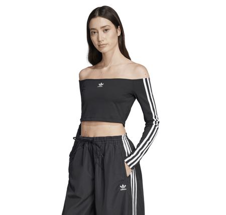 adidas Offshoulder Ls Kadın Sweatshirt Siyah