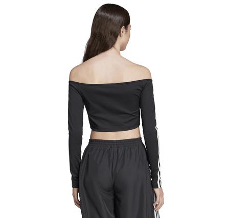 adidas Offshoulder Ls Kadın Sweatshirt Siyah