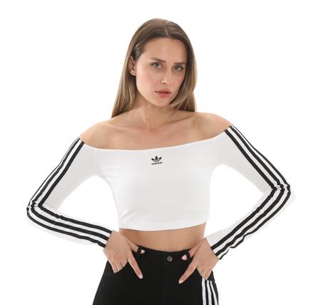 adidas Offshoulder Ls Kadın T-Shirt Beyaz