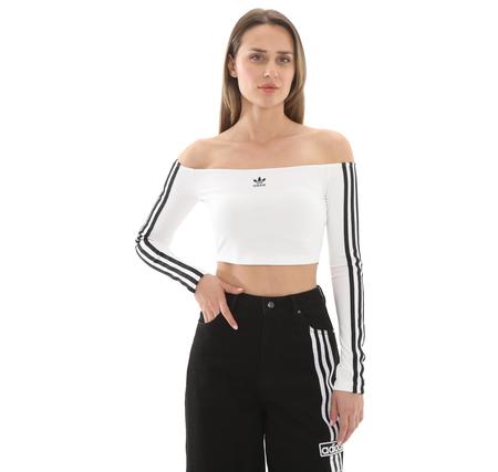 adidas Offshoulder Ls Kadın T-Shirt Beyaz