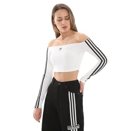 adidas Offshoulder Ls Kadın T-Shirt Beyaz