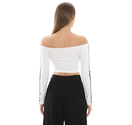 adidas Offshoulder Ls Kadın T-Shirt Beyaz