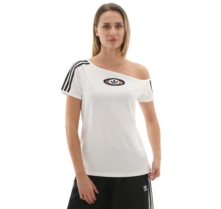 adidas Offshoulder Tee Kadın T-Shirt Beyaz adidas Offshoulder Tee Kadın T-Shirt Beyaz