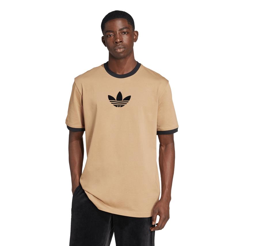 adidas Oversize Tee Erkek T-Shirt Krem adidas Oversize Tee Erkek T-Shirt Krem