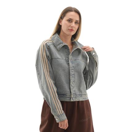 adidas P Ess Denım Jkt Kadın Ceket Mavi adidas P Ess Denım Jkt Kadın Ceket Mavi