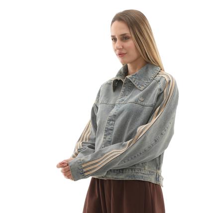 adidas P Ess Denım Jkt Kadın Ceket Mavi adidas P Ess Denım Jkt Kadın Ceket Mavi