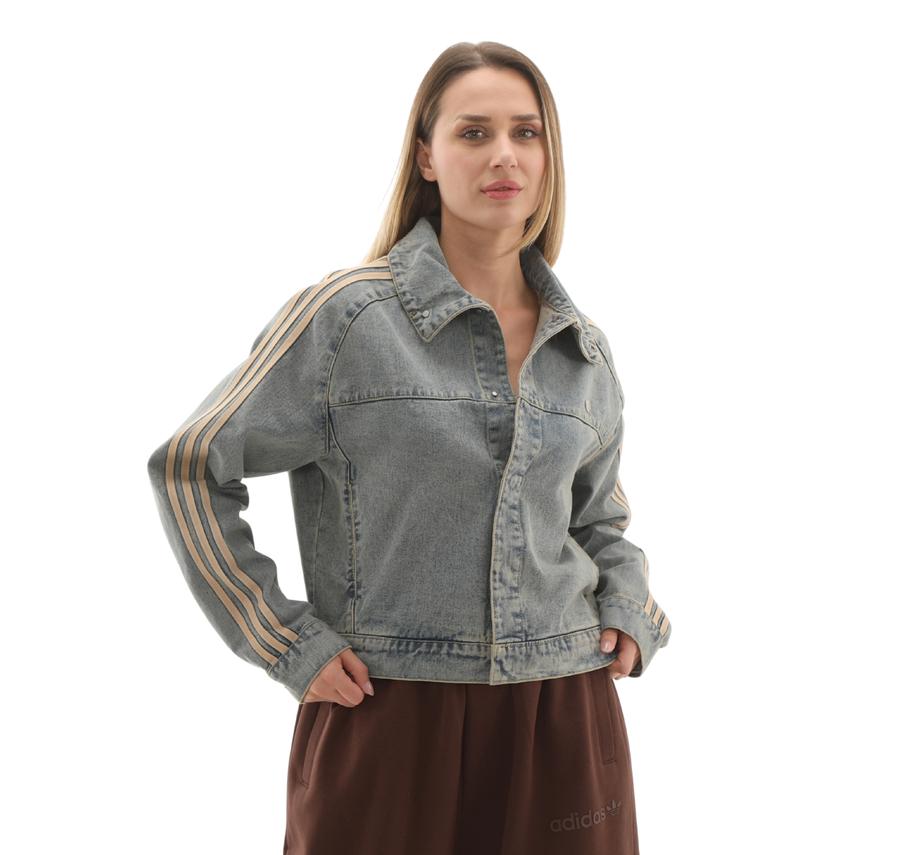 adidas P Ess Denım Jkt Kadın Ceket Mavi adidas P Ess Denım Jkt Kadın Ceket Mavi