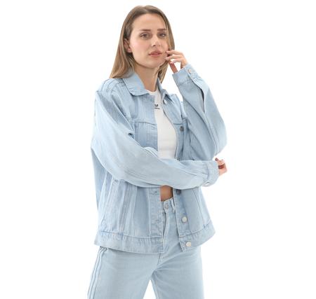 adidas P Ess Denım Jkt Kadın Ceket Mavi