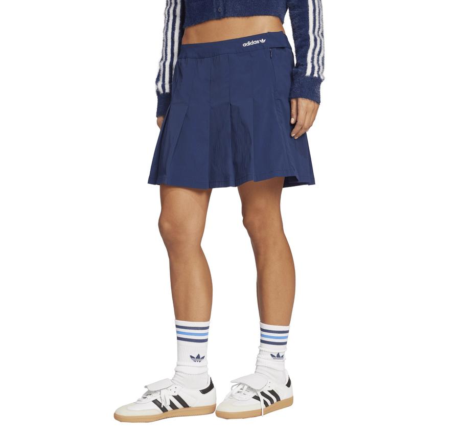 adidas Pleated Skırt Kadın Elbise - Etek Lacivert adidas Pleated Skırt Kadın Elbise - Etek Lacivert